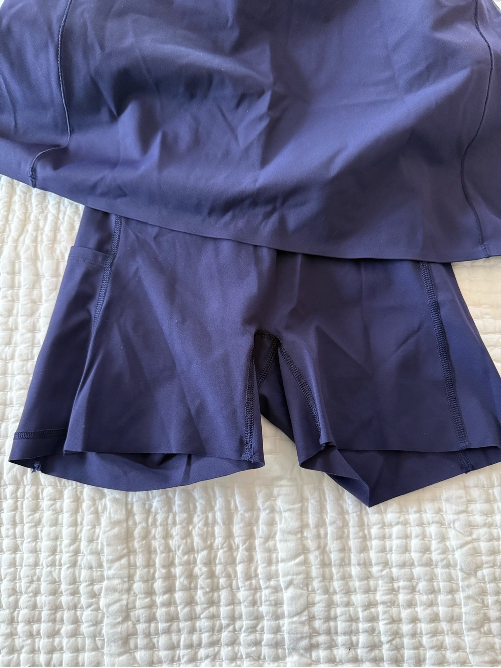 Spanx Get Moving Front Zip Navy Athletic Dress NWOT - Picture 9 of 10